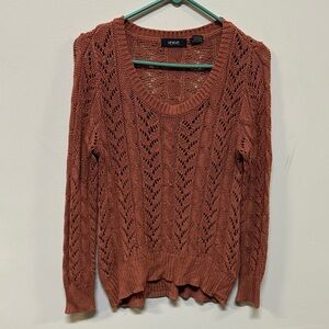Vense Women's Knit Sweater in Rust